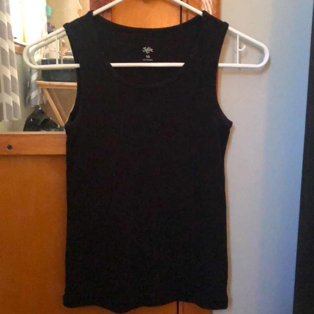 Justice black tank top